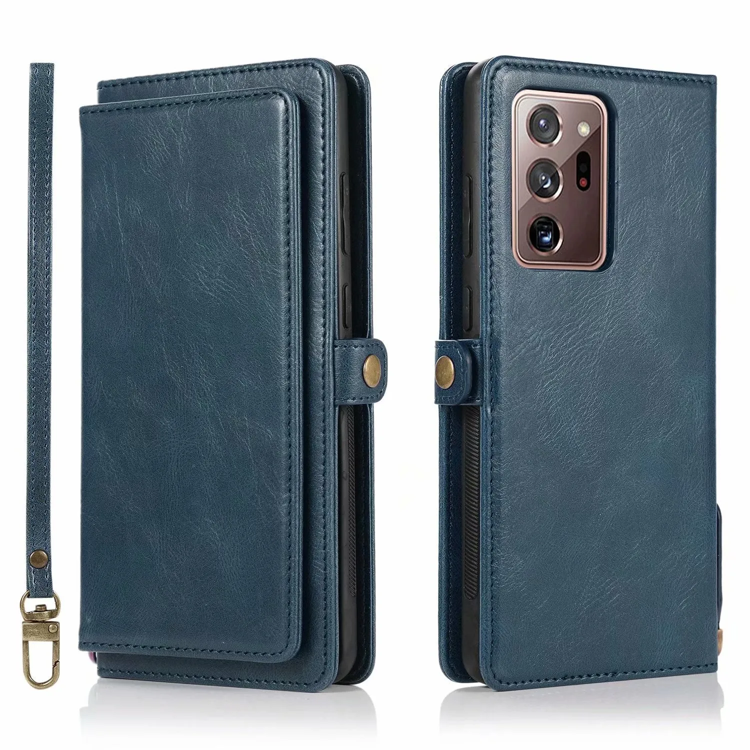 Samsung S21 phone case with Crazy Horse pattern and magnetic buckle wallet in multiple colours