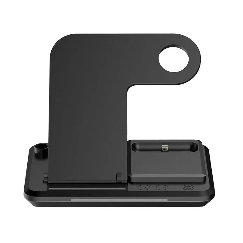 4-in-1 wireless charger for mobile phone headset watch Apple Pen, Y1 desktop model, black colour