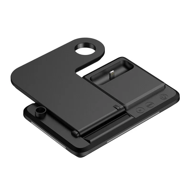 4-in-1 wireless charger for mobile phone headset watch Apple Pen, Y1 desktop model, black colour