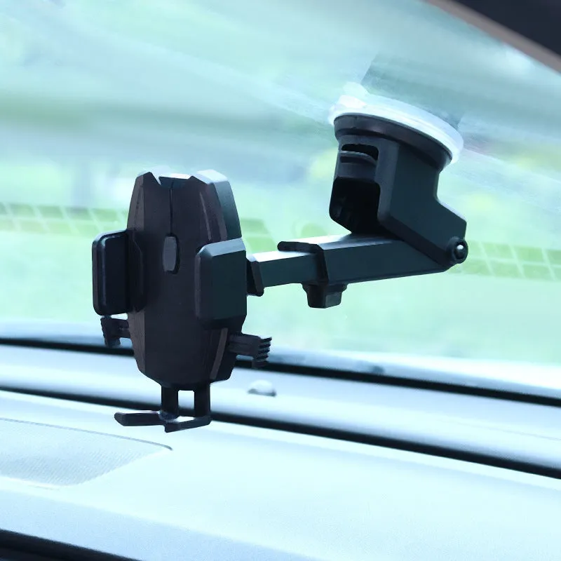 Car navigation bracket mobile phone holder universal snap-in ABS black air outlet mount
