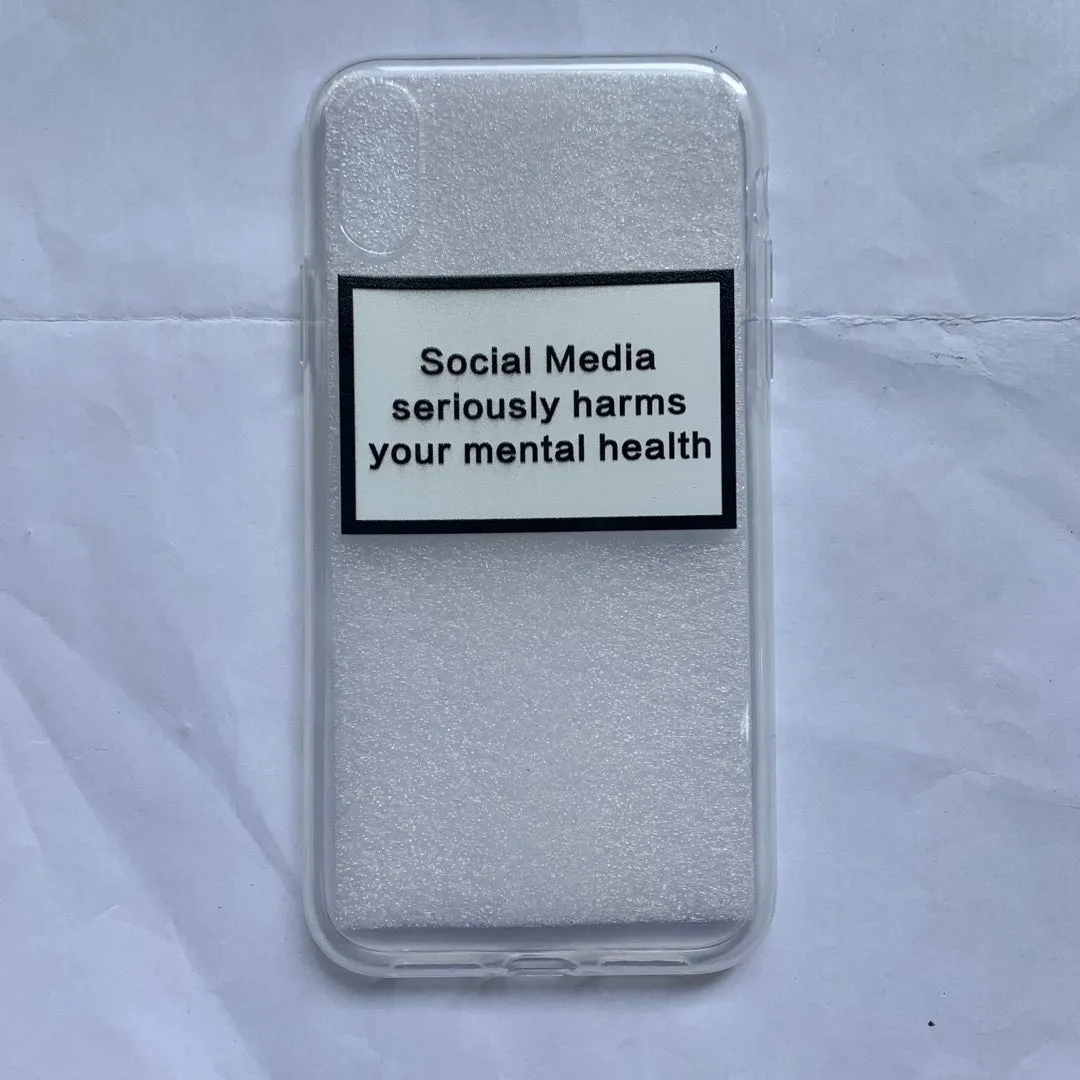 White TPU letter couple phone case for iPhone back cover