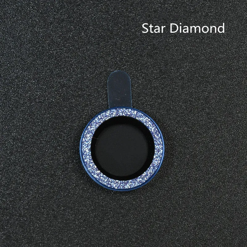 Black aluminium alloy camera lens protection ring for iPhone 12 Pro Max, showing separate tempered glass films.