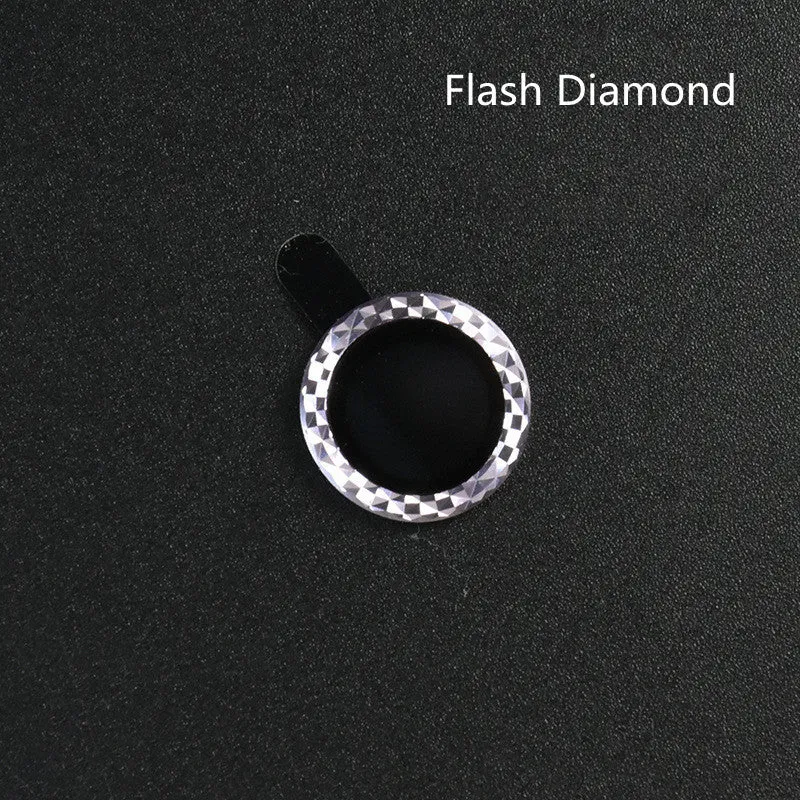 Black aluminium alloy camera lens protection ring for iPhone 12 Pro Max, showing separate tempered glass films.
