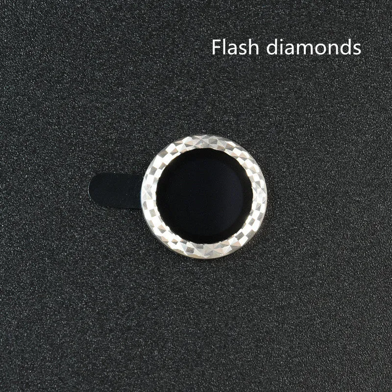 Black aluminium alloy camera lens protection ring for iPhone 12 Pro Max, showing separate tempered glass films.