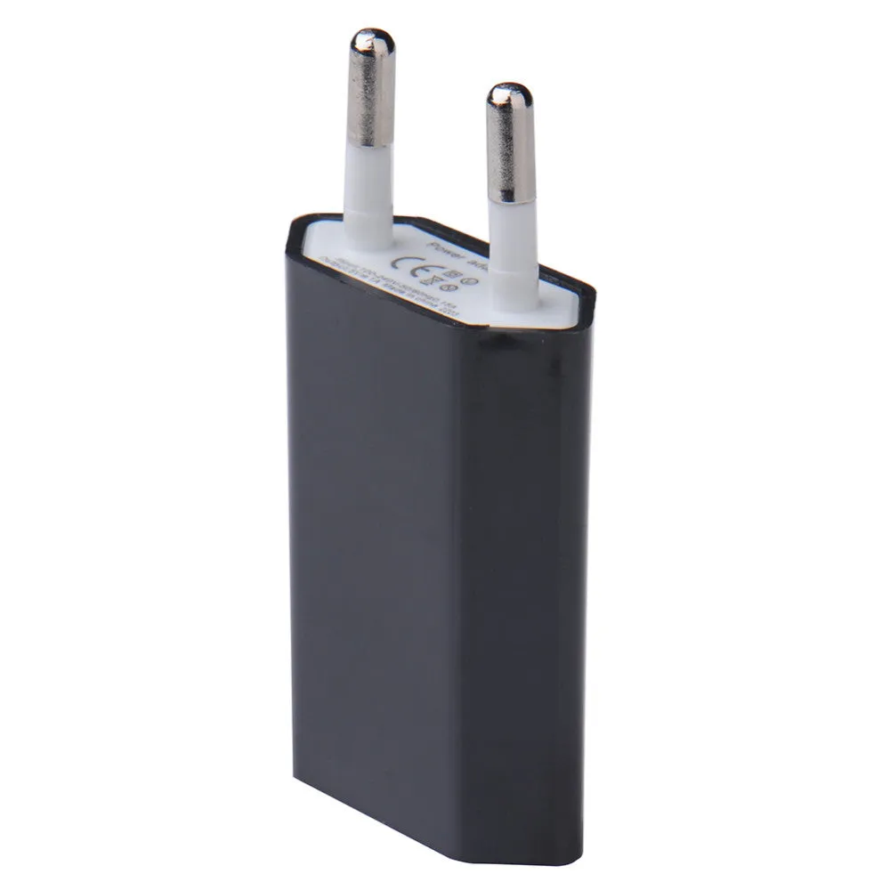 With Core brand European standard single port USB mobile phone charger flat plug white colour