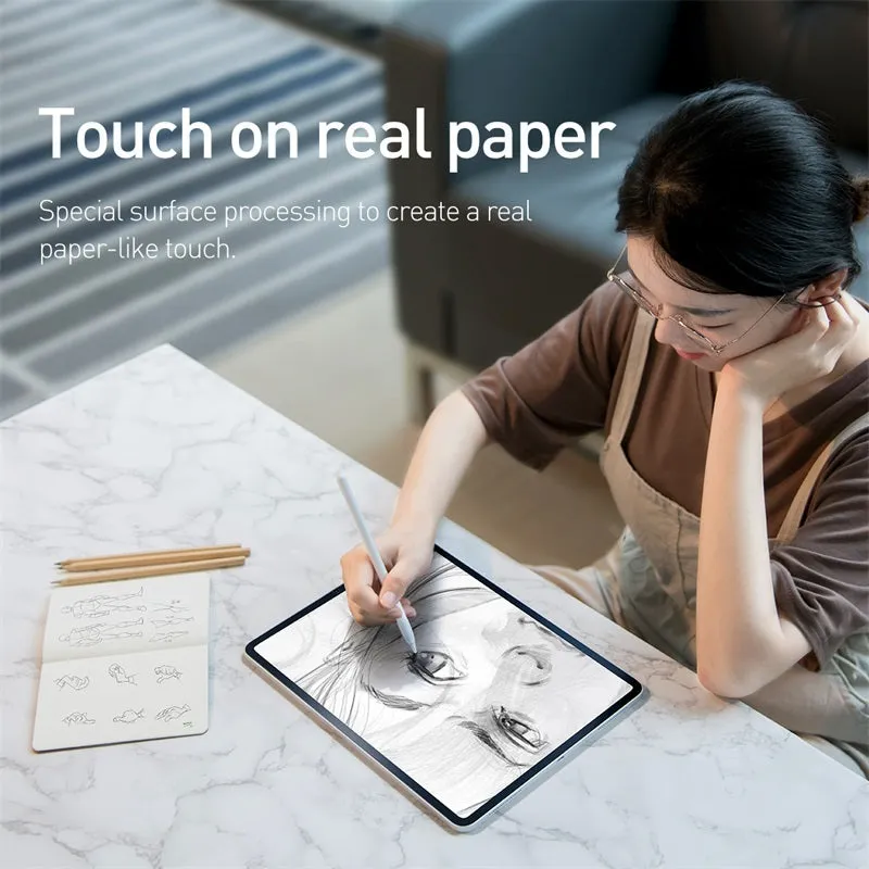 0.15mm transparent paper-like PVC screen film for 2021 iPad 10.2 inch