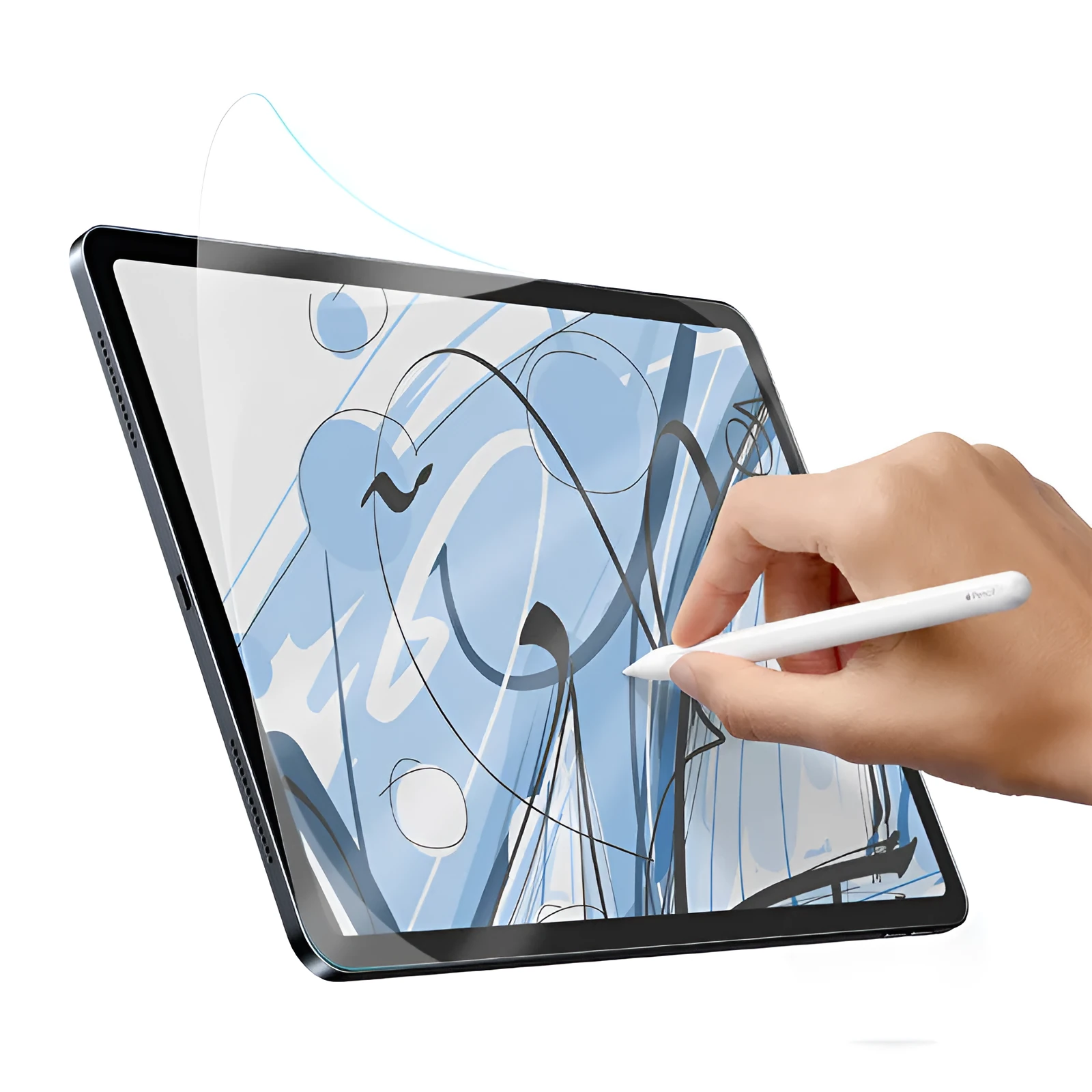 0.15mm transparent paper-like PVC screen film for 2021 iPad 10.2 inch
