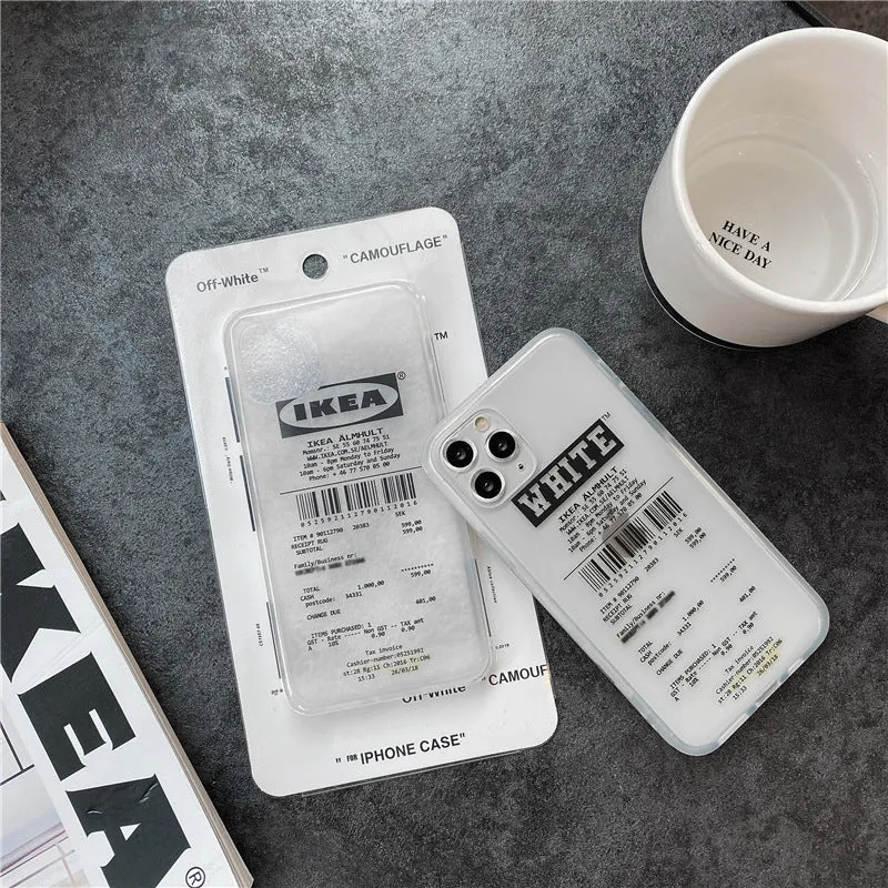 Letter frosted TPU phone case for iPhone with shock absorbing protection and unique letter design