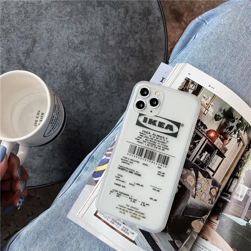 Letter frosted TPU phone case for iPhone with shock absorbing protection and unique letter design