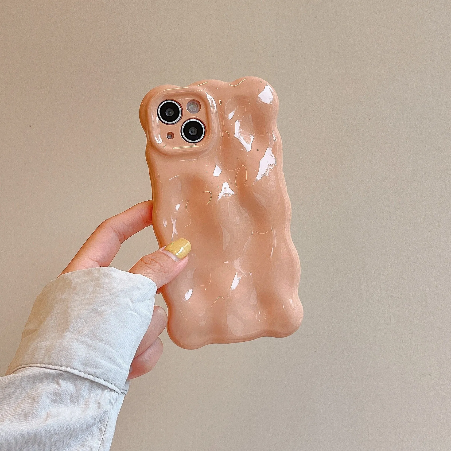 TPU phone case with irregular meteorite pattern in Taro Purple for iPhone