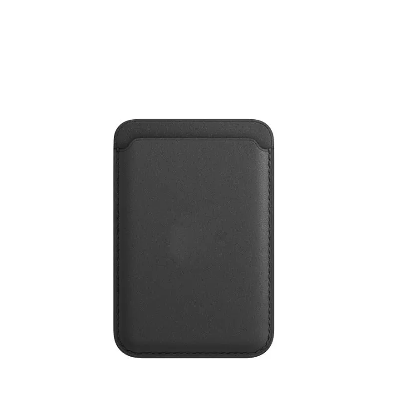 Leather magsafe card case with magnetic card holder compatible with Apple iPhone in multiple colour options