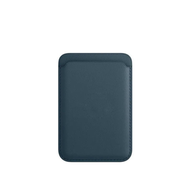 Leather magsafe card case with magnetic card holder compatible with Apple iPhone in multiple colour options