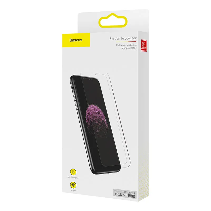 0.3mm full glass tempered film screen protector for iPhone X XS 11 Pro 5.8 inch transparent black edge