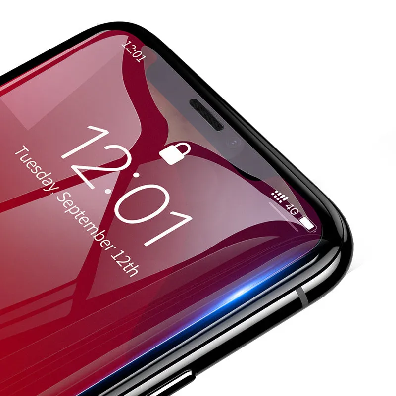 0.3mm full glass tempered film screen protector for iPhone X XS 11 Pro 5.8 inch transparent black edge