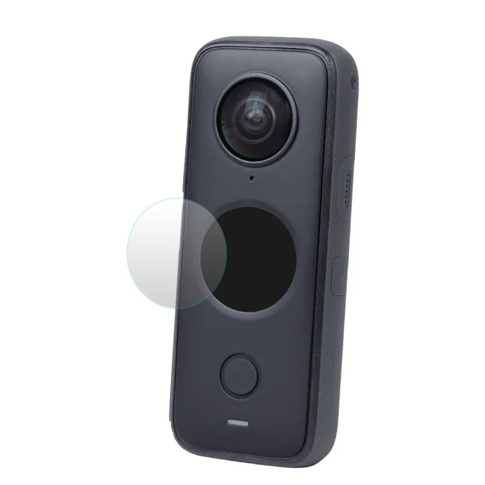 Insta360 ONE X2 black tempered glass screen protector with cleaning bag
