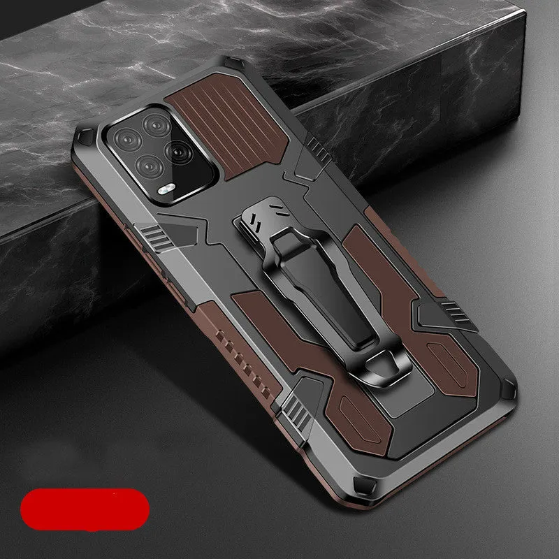 Anti-drop TPU PC phone case for Oppo A93 4G back cover in black with slim profile