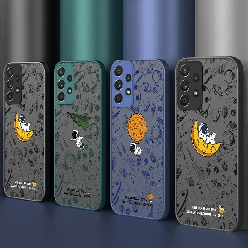 Samsung Galaxy S21FE graffiti skin sense TPU protective back cover in black, blue, and dark night green colours