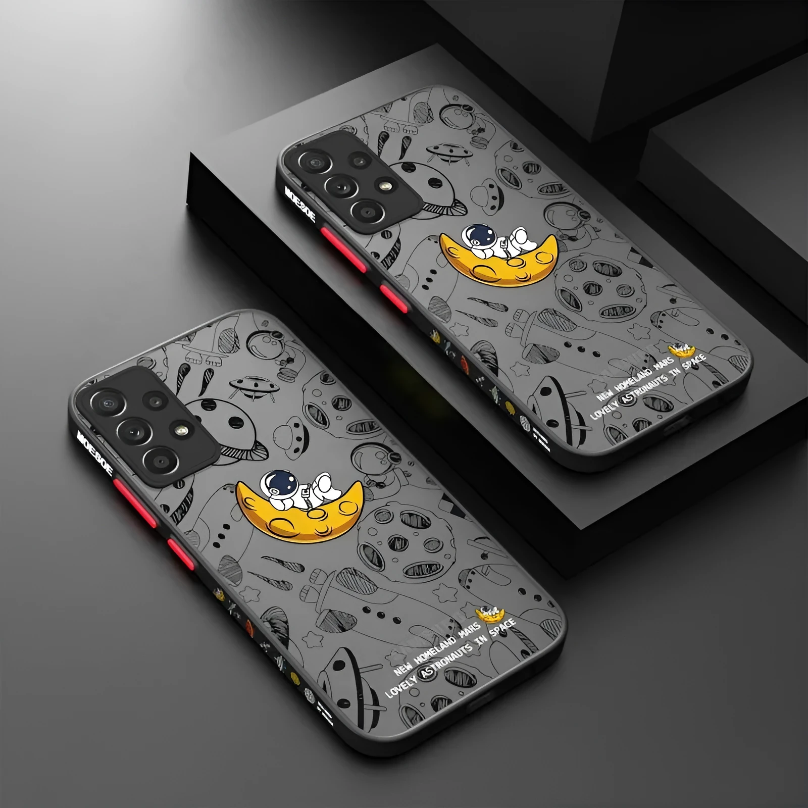 Samsung Galaxy S21FE graffiti skin sense TPU protective back cover in black, blue, and dark night green colours