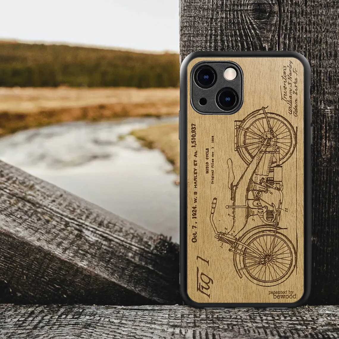 Solid wood grain tempered glass iPhone back cover with European American style wood grain design