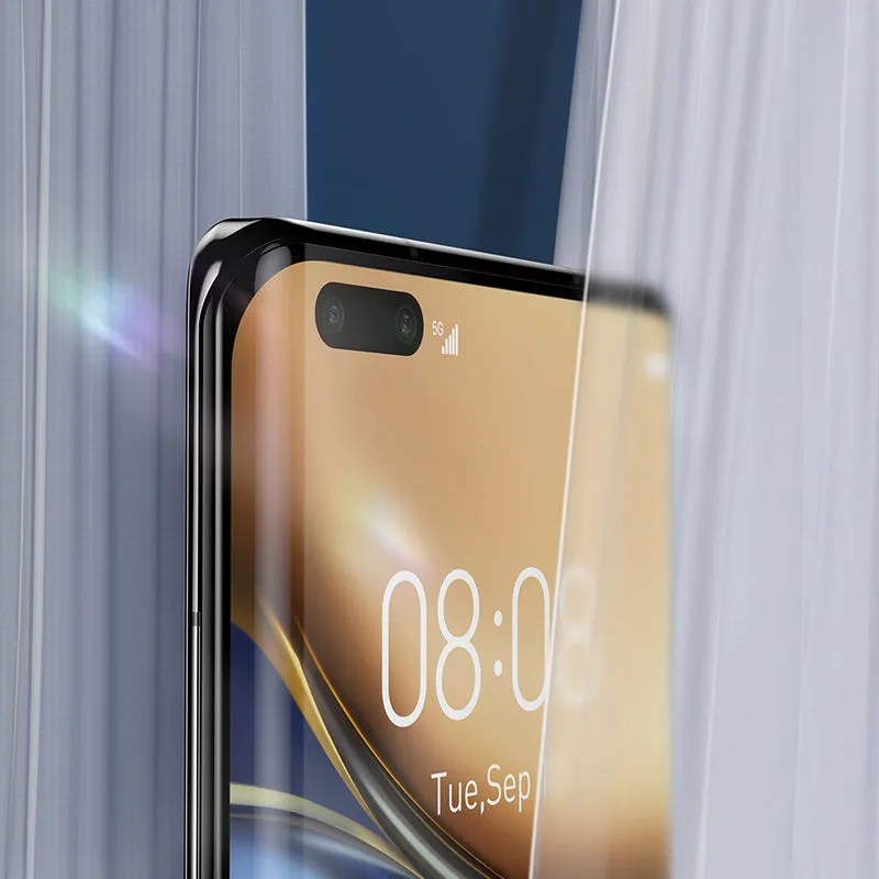 Black curved tempered glass screen film for Honor Magic3 Pro Zhi Zhen with full rubber edge