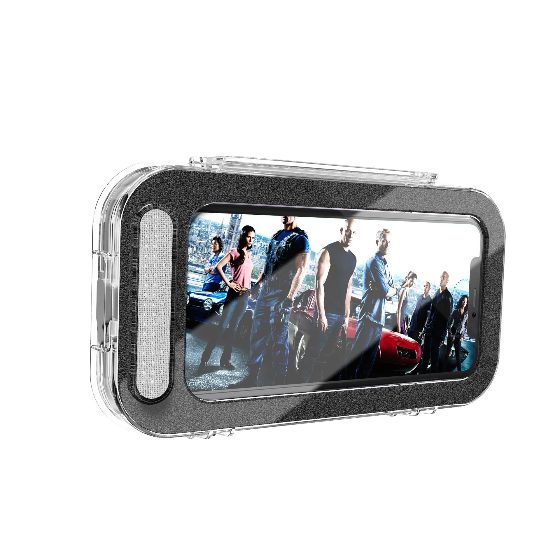 Bicycle motorcycle mobile phone holder with ABS PC silicone construction in F81 model for rearview mirror handle mounting