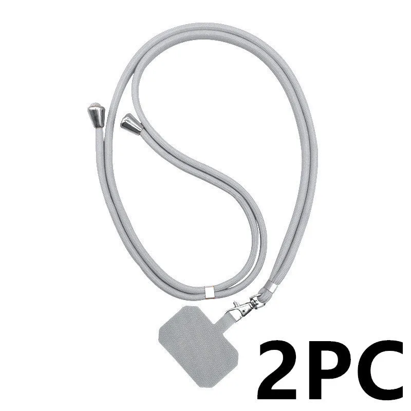 Universal card phone case lanyard with aramid fiber back cover and electroplated carbon fiber finish in black