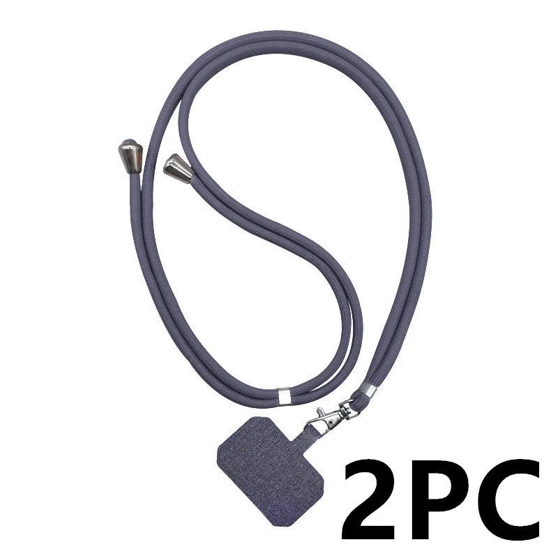 Universal card phone case lanyard with aramid fiber back cover and electroplated carbon fiber finish in black