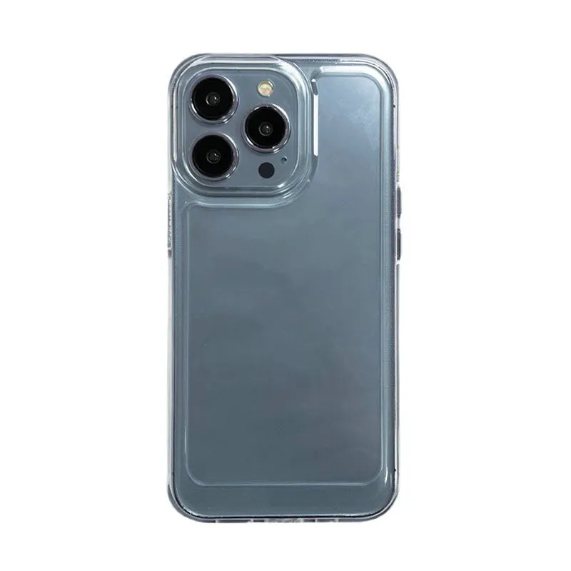 Transparent TPU shockproof phone case for Apple iPhone in Space Shell colour