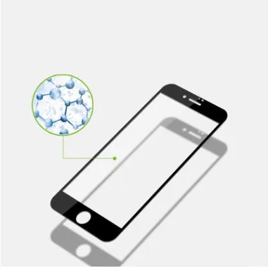 Black tempered glass screen protector for Apple iPhone SE2 mobile phone protective film