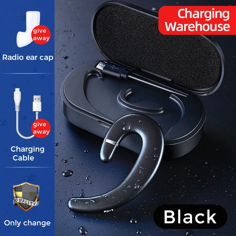 Really painless Bluetooth headset in black with Bluetooth 5.0 and 72-hour battery