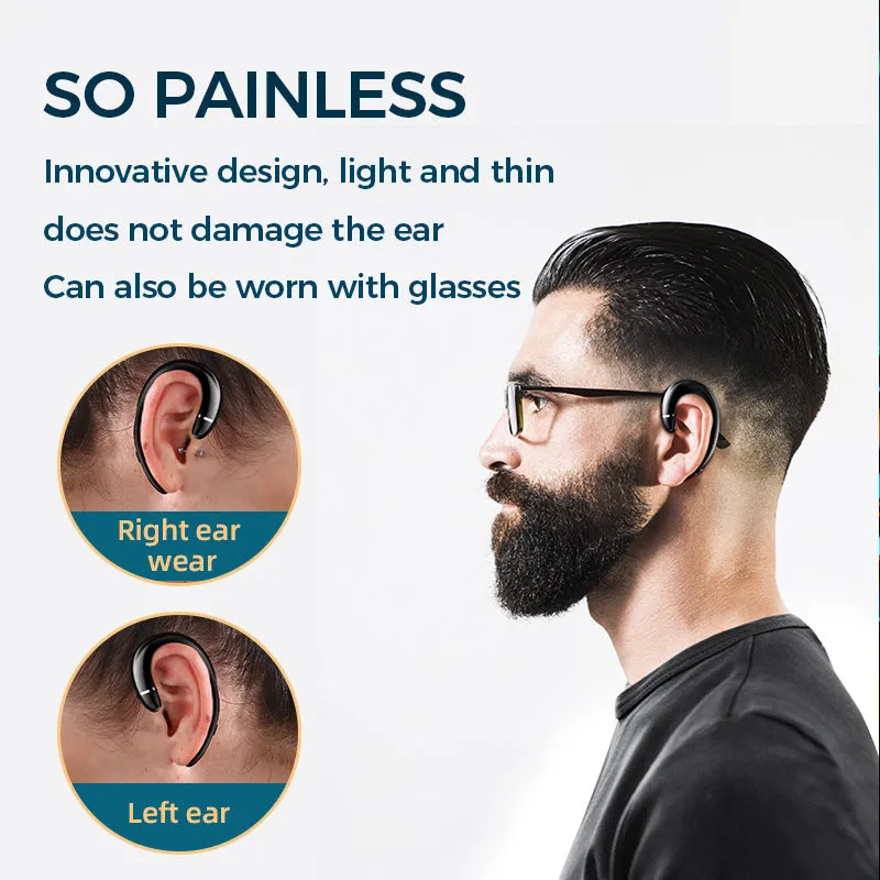 Really painless Bluetooth headset in black with Bluetooth 5.0 and 72-hour battery
