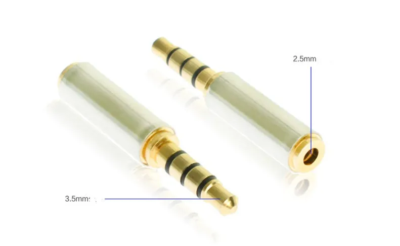 2.5mm to 3.5mm mobile phone headset adapter for Nokia