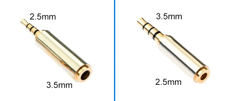 2.5mm to 3.5mm mobile phone headset adapter for Nokia