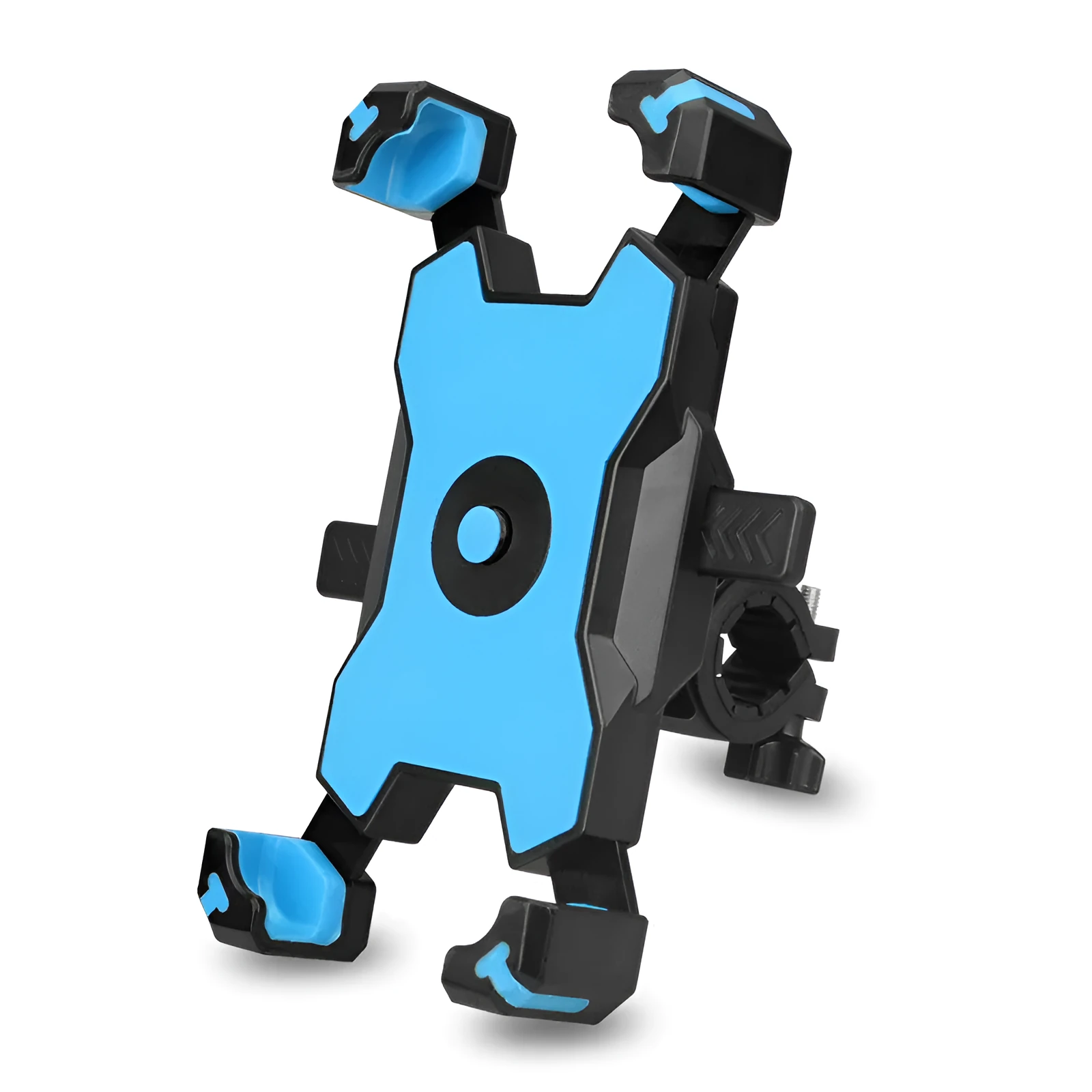 Electric vehicle mobile phone holder navigation bracket in PLA plastic with handlebar style in black colour