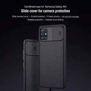 Black PC back cover case for Samsung Galaxy A51, hard shell protective phone case