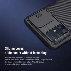 Black PC back cover case for Samsung Galaxy A51, hard shell protective phone case