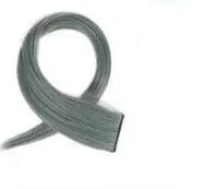 Gradient long curly hair wig patch in mixed silk material showing 60cm length and vibrant colour options