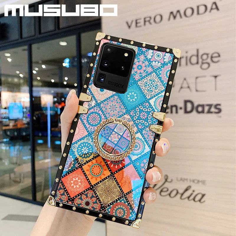 MUSUBO soft silicone TPU phone case for Samsung Galaxy models including S21 and Note 20 Ultra, available in multiple colours