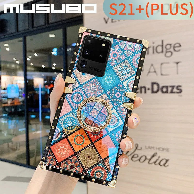 MUSUBO soft silicone TPU phone case for Samsung Galaxy models including S21 and Note 20 Ultra, available in multiple colours