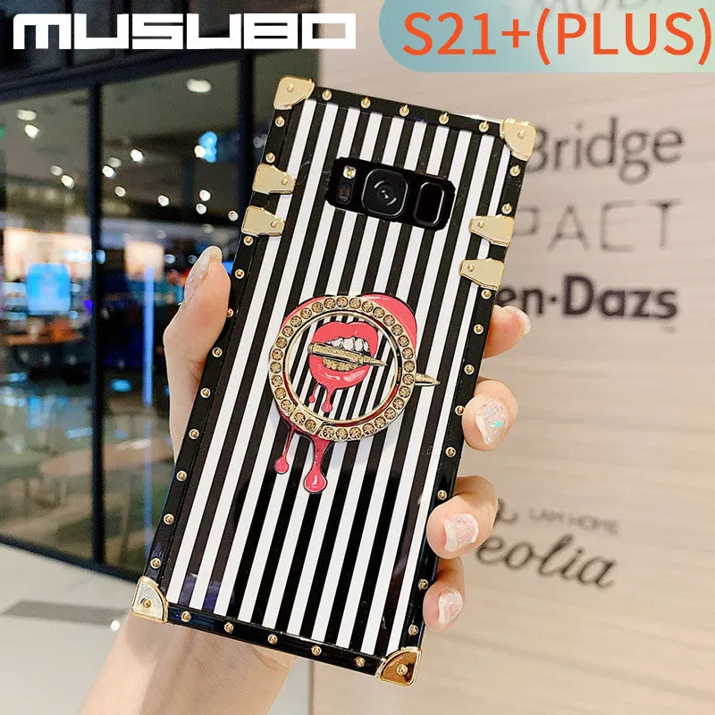 MUSUBO soft silicone TPU phone case for Samsung Galaxy models including S21 and Note 20 Ultra, available in multiple colours