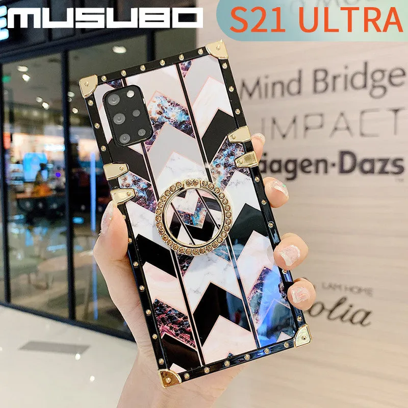 MUSUBO soft silicone TPU phone case for Samsung Galaxy models including S21 and Note 20 Ultra, available in multiple colours