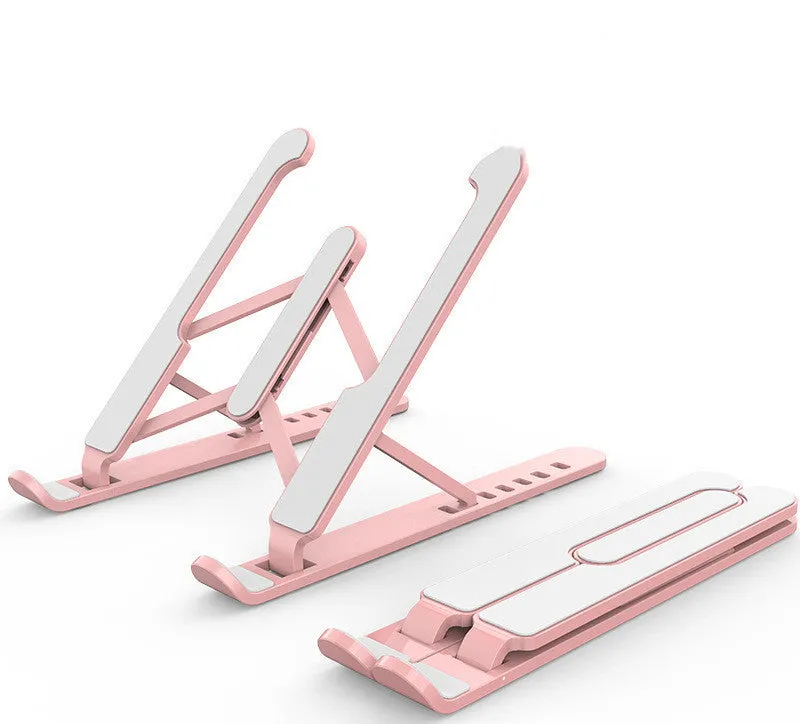 P1 laptop stand in charm black, foldable and adjustable, made from ABS and silicone with 40 kg capacity
