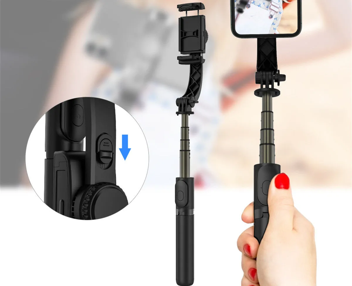 New Bastone 3-in-1 selfie stick tripod monopod Bluetooth remote stabiliser black colour
