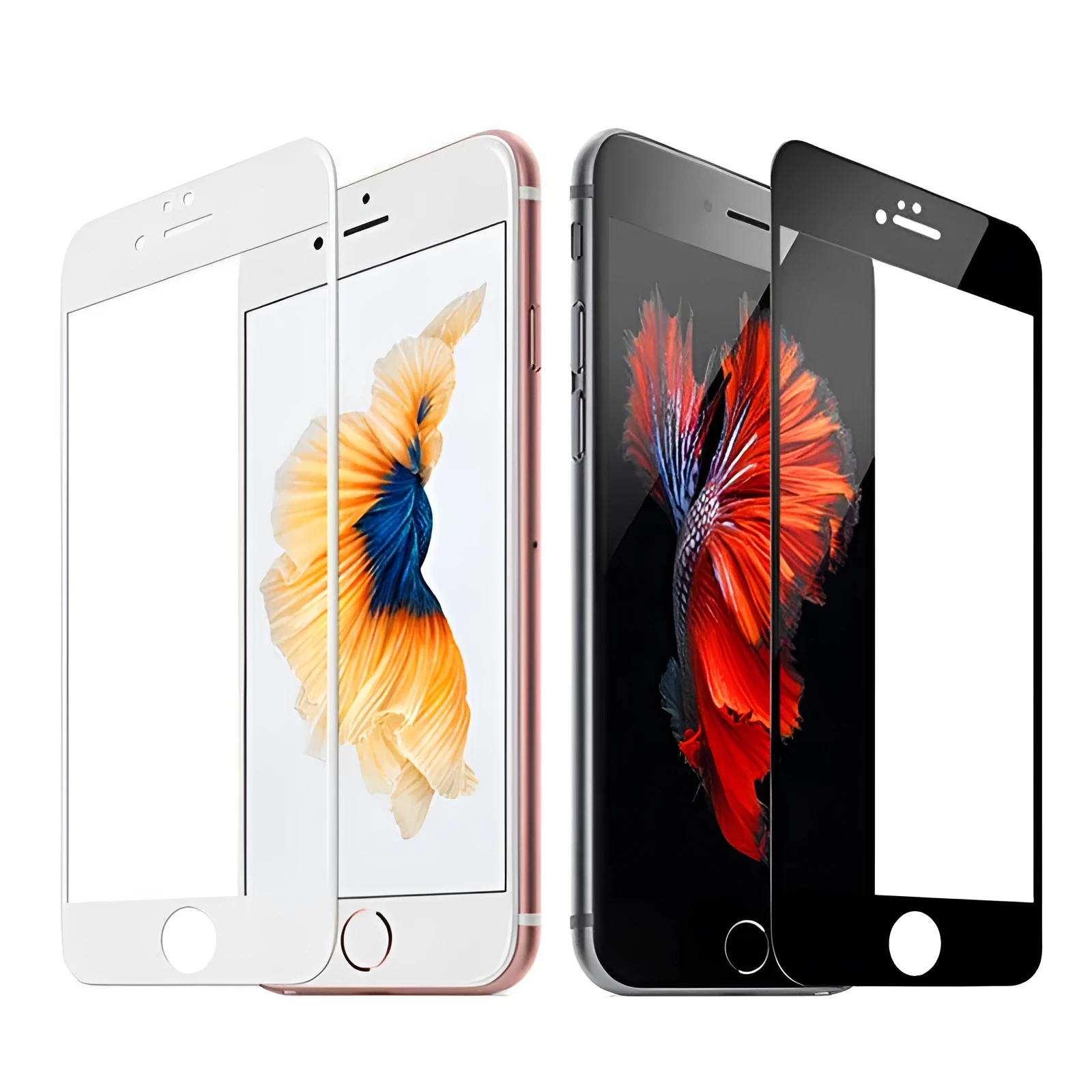 PET front film screen protector for Apple iPhone X in black full screen sanding toughened finish
