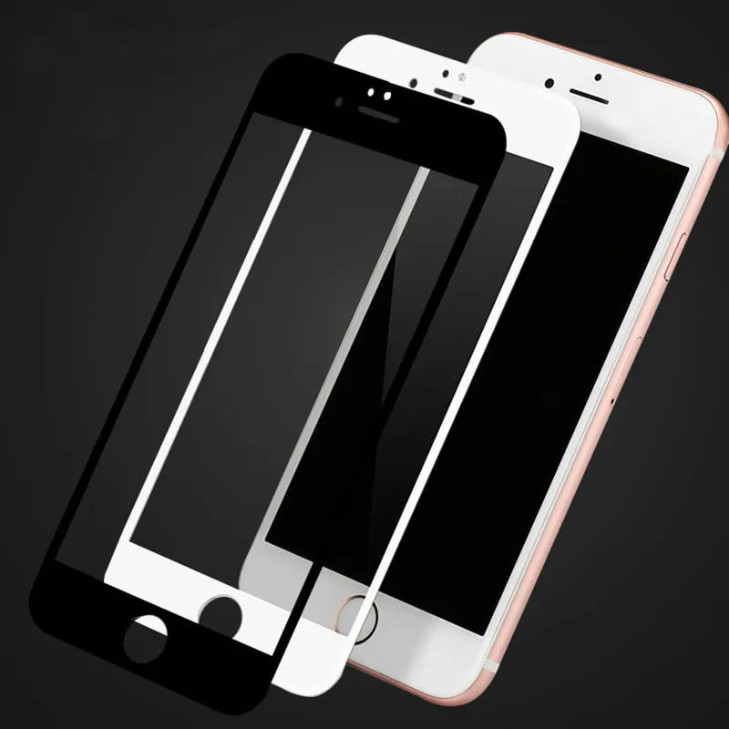 PET front film screen protector for Apple iPhone X in black full screen sanding toughened finish
