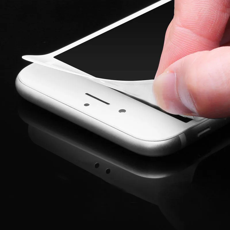 PET front film screen protector for Apple iPhone X in black full screen sanding toughened finish