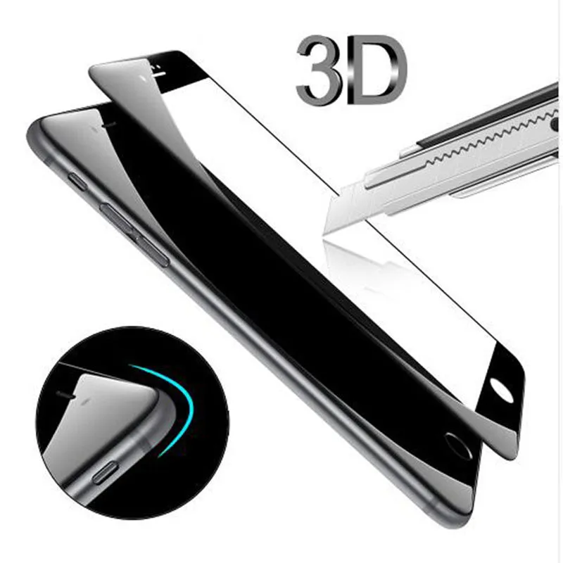 PET front film screen protector for Apple iPhone X in black full screen sanding toughened finish