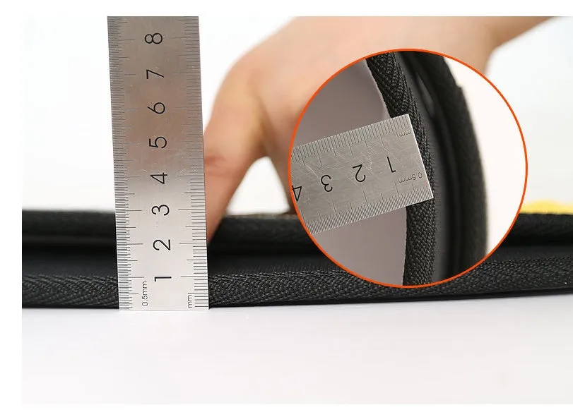 Nylon fitness weightlifting waistband with hook and loop closure in black colour