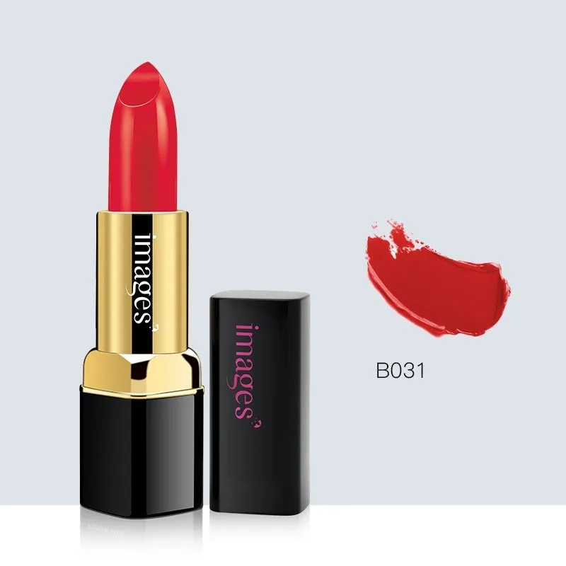 Moisturising lip gloss lipstick bullet in ten colours including red, pink, orange and purple.