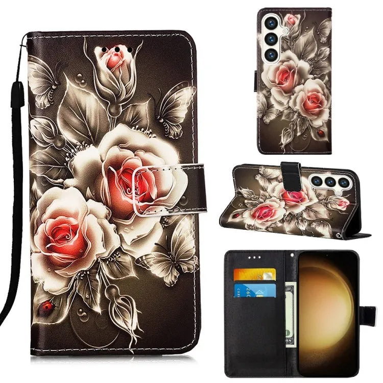Handmade imitation leather phone case for Samsung with built-in bracket, available in multiple colours